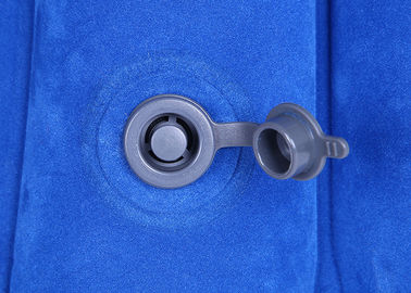 Wodoodporna poduszka podróżna do wysadzania, czarna / niebieska poduszka podróżna do samodzielnego pompowania dostawca
