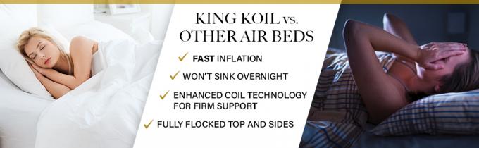 king koil Łóżko małżeńskie luksusowe łóżko dmuchane z wbudowanym materacem dmuchanym